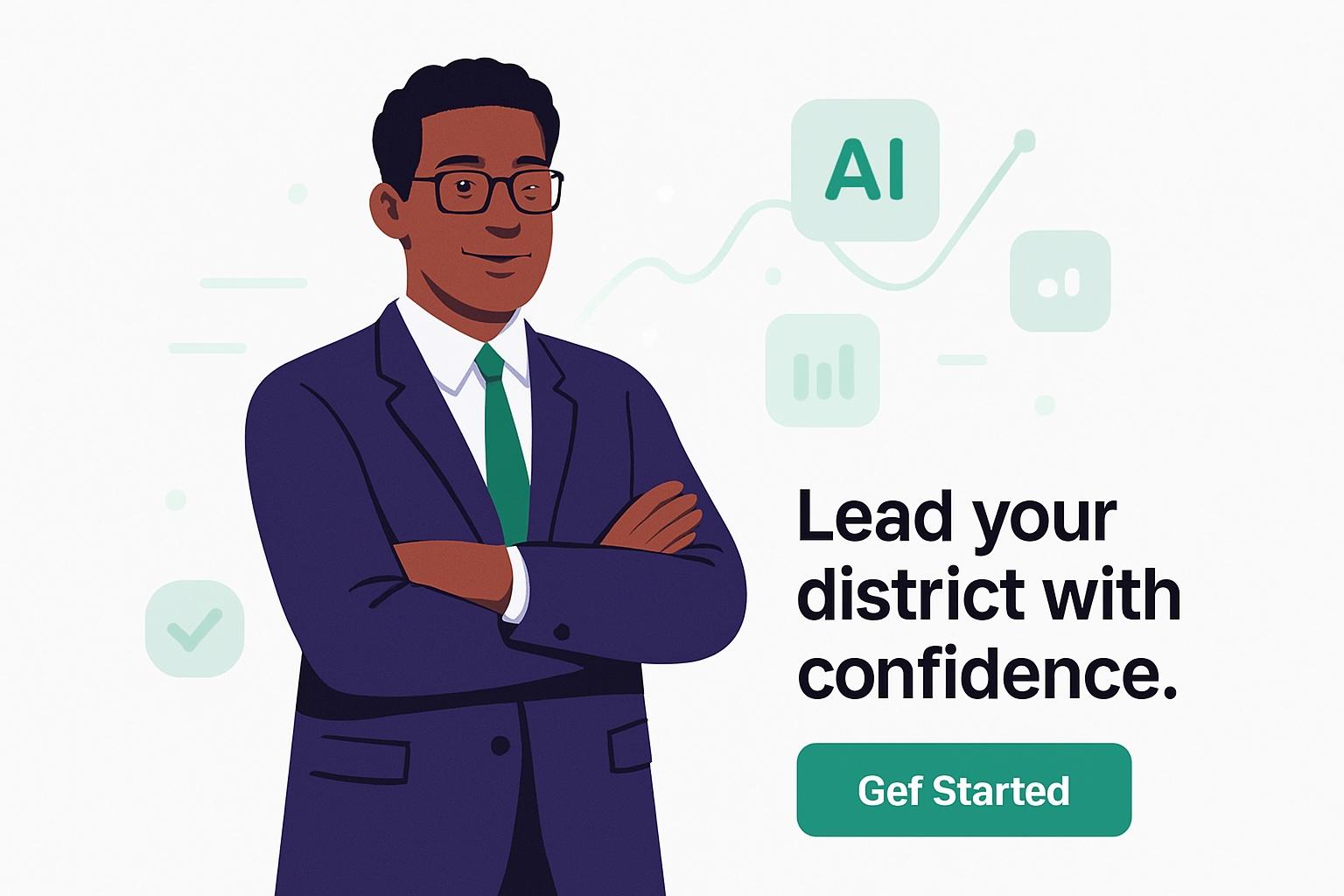 School leader planning PD day with Flowlyst AI training